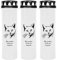 HS Candle Grabkerze - 3er Pack - (Deckel Schwarz) Grablicht ca. 7 Tage Brenndauer je Kerze - Motiv: Katze 3