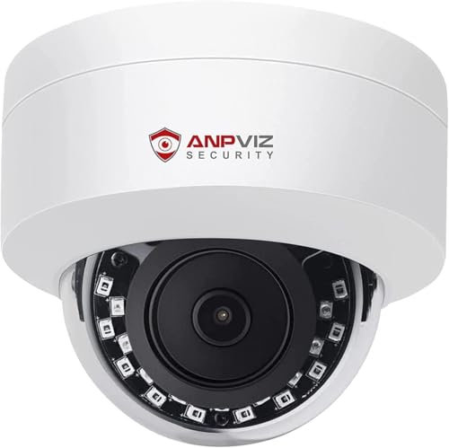 Anpviz 3MP PoE IP Kamera Outdoor, Dome Überwachungskamera Aussen, 30M IR Nachtsicht, Fernzugriff Außen, Kein Bewegungserkennung, Kein Netzteil, Kein Schnappschuss(U Series)