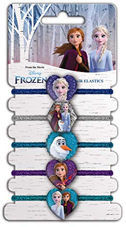 CRAZE FROZEN II - 5 Hair Elastics Haargummis Kinderschmuck Haarbänder Haarschmuck für Kinder 22153