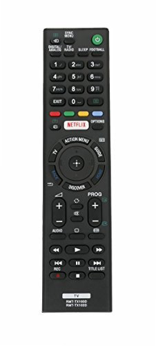 VINABTY RMT-TX100D RMT-TX102D Mando a distancia de repuesto para Sony TV KDL-32R500C KDL-32RD433 KDL-40R45XC KDL-40R55XC Sustituye a RMF-TX200E RMFTX200E