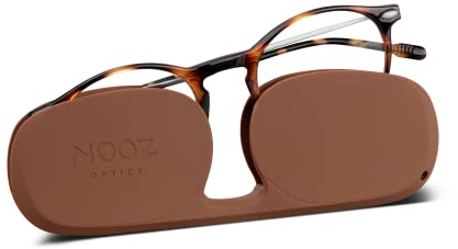 Nooz Optics Unisex Polarisierte Sonnenbrille – Schlank & Stilvoll, 100% UV-Schutz Sonnenbrille für Männer & Frauen mit kompaktem Etui – Schildpatt