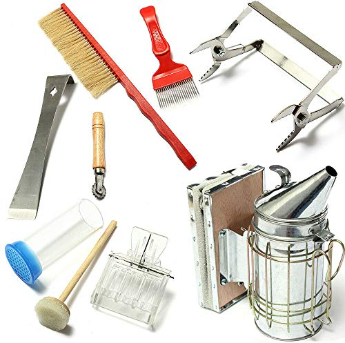 8 teiliges Edelstahl Imkerei Tools Kit Bee Smoker Sender Kit Imkerei Imkereibedarf Tools