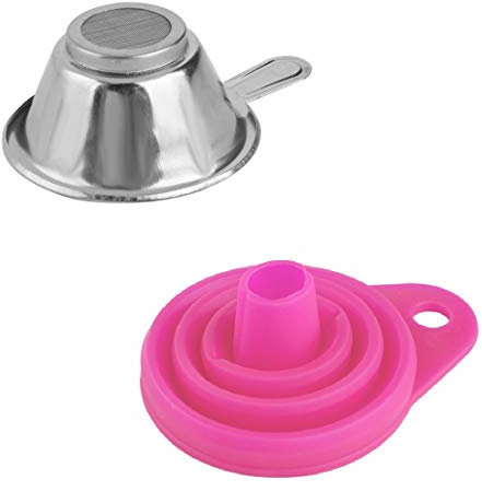 Andux L'Entonnoir De Filtre En Résine Pour Imprimante 3D Est Combiné Avec Un Entonnoir En Gel De Silice Et Un Filtre En Métal DYJ-LD-01 (Rose)