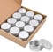 Vasetti Alluminio, Sopito 24 Pezzi 15ml Alluminio Lattina Barattoli Metallo Contenitori Cosmetici per Crema Campione Cosmetici Balsamo Labbra Artigianato