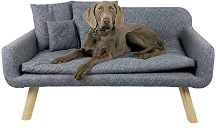 animal-design Canapé pour chien avec coussin - Pour chien et chat - Différentes couleurs (gris)