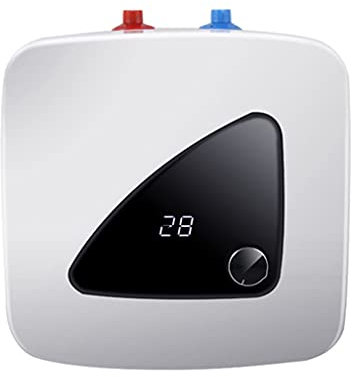Mini Tank Electric Water Heater, 2.1 Gallons 1.5KW Fast Heating Temperature Adjustable Electric Water Heater, with Digital Display Under Kitchen Sink Easy to Install