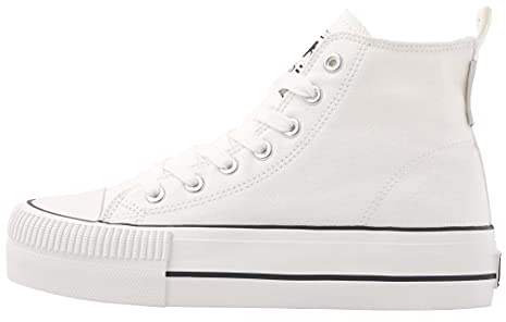 British Knights - Kaya Mid - Schuhe Damen - High Top Sneaker - Schuhgröße 37 - Weiß - Baumwolle