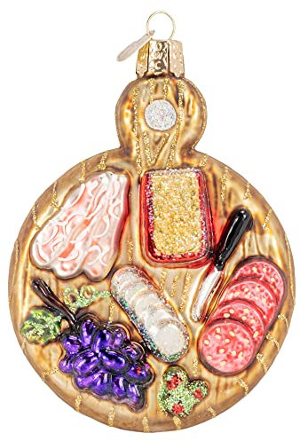Old World Christmas Charcuterie Board Glass Blown Christmas Tree Ornament
