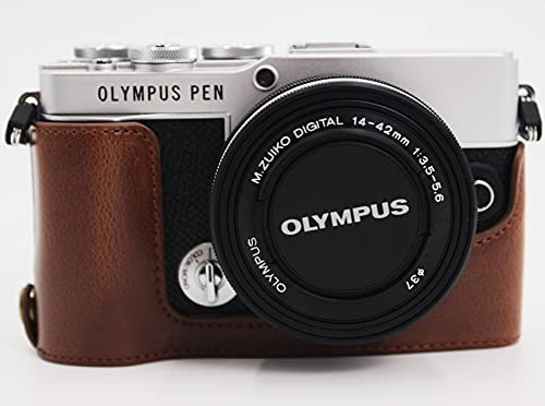 Zakao Schutzhülle für Olympus PEN E-P7 EP7 (Kaffeebraun)