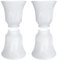 Skelang 4 Stück Lampenschirme aus Glas, 40 mm, Ersatzkugeln, Ersatzkugeln für Kronleuchter, Deckenventilator, Wandleuchten