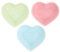VILLCASE Hamster Ceramic Bowl, Heart-Shaped Guinea Pig Food Bowl, Anti-Turning Water Dish, Food Splashing and Chewing Feeding Dish for Hamster Gerbil Hedgehog Rat Rodent, 3pcs