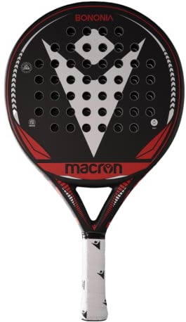 Macron Pala Padel BONONIA Palas de Padel para Hombre y Mujer Diseñada para Jugadores de Nivel iniciación intermedio Que Buscan una Pala Flexible, fácil de Manejar y con un Gran Control