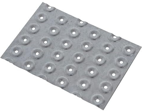 BPC Fixings Galvanised Hand Nail Plate 20-Piece Set, 150 mm Length x 80 mm Width, Silver