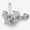 Cross Traditional Bathroom Shower Thermostatic Exposed Shower Valve