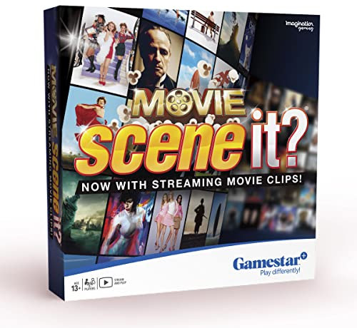 Movie Scene It? Family Board Game | Interactive Streaming Movie Clips & Trivia | Family Games for Kids and Adults | Trivia for 2+ Players | Ages 13+ | Fun Board Game for Game Night