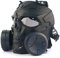 JEIMAI Airsoft Full Face Schädel Maske, BBS Paintball Schutz Gear Taktische Maske für Schießen CS Spiel Cosplay Halloween mit Doppel Turbo Fan (Schwarzgraue Linse)