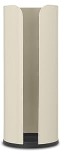 Brabantia - Renew Distributeur Rouleaux Papier Toilette - 3 Fournitures - pour Toutes Rouleaux - Base Anti-Rayures - Anti-Corrosion - Accessoires de Salle de Bain - Soft Beige - 13,2 x 13,2 x 32,1 cm