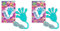 CRAZE Hand klebrig XXL Magic Slime Mega Kinder, 40911, 1x Klatschhand (Packung mit 2)