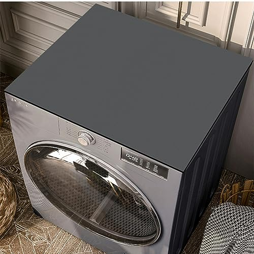 EFELIM Copri-tappetino ispessito per lavatrice, antiscivolo, ad asciugatura rapida, antipolvere, per frigorifero, cucina, lavanderia (60 x 60 cm, grigio scuro)