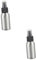 minkissy 2pcs Aluminum Empty Spray Bottle 100ml Trigger Mist Spray Bottle Reusable Travel Bottle Mini Compact Perfume Container