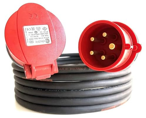 CEE Starkstromkabel Verlängerungskabel 16 A 5x1,5mm² (15 Meter)