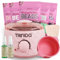 TRINIDa Waxing Kit, Unique Design Machine With 5 * 100g Wax Beads, Professional Wax Warmer With Easy-to-Clean Silicone Wax Pot, Heater and Full Accessories (Pink)