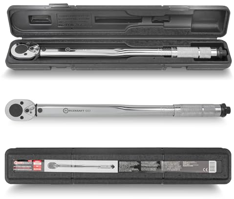 Forcekraft Clé dynamométrique professionnelle 1/2 28-210 Nm dans un coffret en plastique