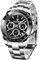 Pagani Design Daytona Hommage Herren Quarzuhr, Chronographen-Armbanduhr für Herren, VK63 Uhrwerk, Edelstahlband, PD1644 (Silber schwarz, Edelstahl)