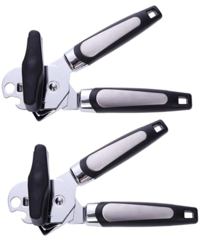 Apriscatole, 2 pezzi 3 apribottiglie apribottiglie apriscatole apriscatole da cucina apriscatole leva acciaio inossidabile