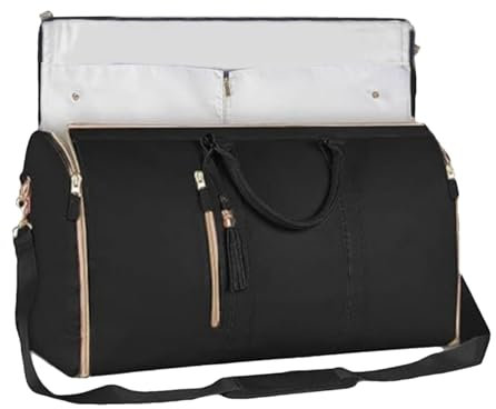 Sac De Voyage pour Vêtements | Sacs À Vêtements De Voyage Pliables | Garment Duffle Bag Sac De Vêtements Convertible, Sac De Voyage pour Valise Suspendue, Sacs À Vêtements Imperméables