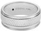 Fossil Knox Herren-Ring Edelstahl silber ohne Edelsteine JF047680409, Edelstahl, Kein Edelstein