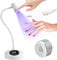 SAVILAND Gooseneck U V Lamp for Gel X Nails: Auto-Touch Switch U V Nail Lamp 5S Quick Drying LED Flash Cure Lamp 2W Rechargeable Gel X Lamp 3 Timers Setting 360° Adjustable Salon Nail Tech Manicure