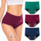 Ruixue Perioden Unterwäsche Damen, Periodenunterschwäsche Starke Blutung Hohe Taille Periodenslip Weiche Unterhosen Damen 3er Pack