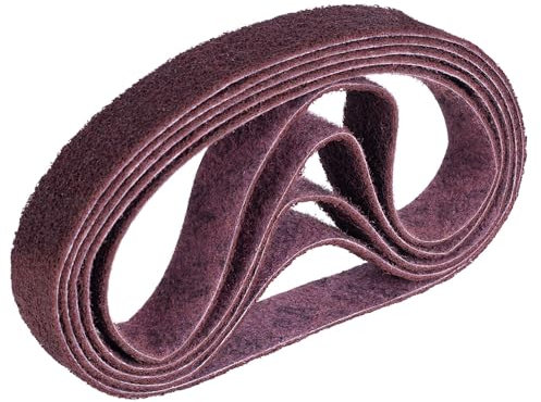 3 M S cotch Brite Schleifband Vliesband Rohrbandschleifer Schleifmaschine SC-BL 40x760mm, 5 Stück, Körnungsbereich Grade: Medium, Color: red, Korn:120