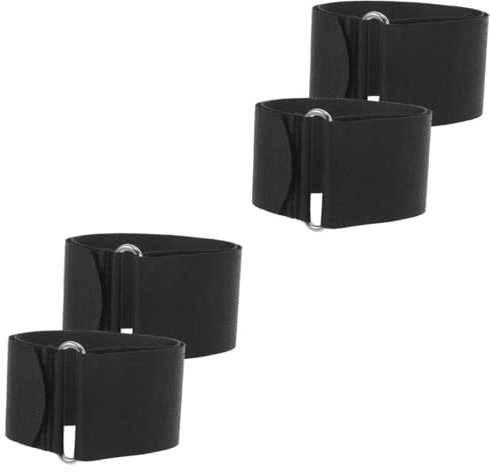 NULYLU 4 Stück Rudergerät Gurte Rad Radfahren Fixierbänder Fitnessstudio Oberschenkelgurte Gepolstert Ceinture Poids Mitnahme Traktion Lestage Ceinture Dips Fußstütze