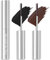 Prreal 2pcs Metal Mascara, Long Lasting Curling Iron Mascara Extra Slim Metal Rod Mascara, Non-Clumping Flake Proof Bristle-Less Metal Mascara, Smudge Proof Mascara Metal Wand（Black+Brown）