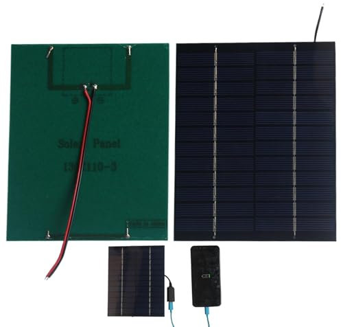 Pannello solare per ricarica batteria, pannello solare per ricarica da campeggio - Pannello solare carica batteria portatile 3,5 W, modulo pannello solare ad alta efficienza per la