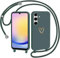 CaseLover Coque avec Cordon pour Samsung Galaxy A56 5G/Samsung Galaxy A36 5G, Coque de Cellulaire Corde Silicone Étui en Motif Coeur avec Réglable Collier Téléphone Chaîne Lanyard Housse, Vert