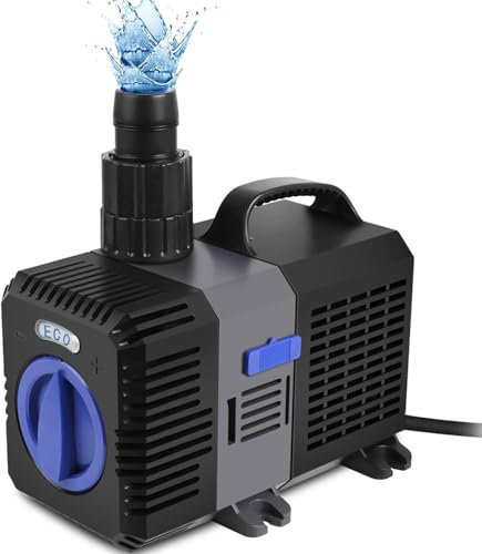 Forever Speed Pompe pour Fontaine extérieure 1000L/h Pompe pour Bassin Pompe pour Jeux d'eau pour Jardins, bassins, fontaines 20W