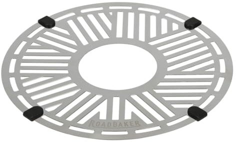 RoadBaker RoadRack Top – Backgitter oben, mit Silikonrandschutz für den RoadBaker Backofen & OMNIA Backofen classic/maxi, Backgitter aus Edelstahl, Edelstahlbackgitter mit Kratzschutz für Beschichtung