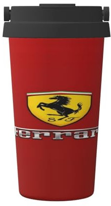 DOEMTY Ferrari Promotional - Taza de café de 500 ml, impresión de logotipo personalizado, regalo corporativo, ecológica