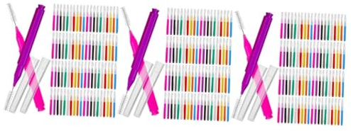 Ipetboom 300stücke Interdentalbürsten Für Tragbare Zahnreinigungssticks Farben Für Effektive Zahnpflege Und Gesunde Zahnzwischenräume Für Unterwegs
