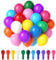 Oamwrae 110 Pezzi Palloncini Compleanno, 12 Pollici Palloncini Colorati ad Elio, Palloncini Laurea, per Decorazioni Compleanno, Baby Shower, Matrimonio