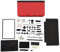 Caso de reemplazo de Elgnaura para 3DS XL, Cubierta de Carcasa Completa Piezas de reparación de Carcasas Kit de reemplazo Completo para 3DS XL Azul (Red)