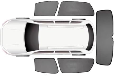 Parasol Ventana Coche para Volkswagen para Golf 7 MK7.5 Parasol Lateral Especial Ventana Trasera Parasol Aislamiento Red Modificación Interior Parasol de Coche(Whole Vehicle 5pcs)