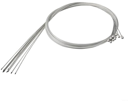 Paquete de 10 cables interiores de freno de bicicleta de carretera de acero inoxidable de 1 5 mm de grosor, 1700 mm de longitud, diseñados para una compatibilidad fiable de frenos de velocidad