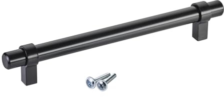 SOTECH Möbelgriff G20 BA 192 mm Stahl matt lackiert | Stangengriff Ø 14 mm Relinggriff Gesamtlänge 232 mm