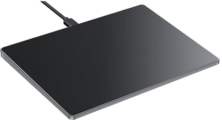 Plyisty USB-verkabeltes Trackpad, Große, Ultraschlanke, Tragbare Touchpad-Maus mit Multi-Gesten, für PC, Computer, Desktop, Laptop (Black)