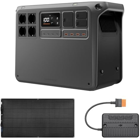 Bundle DJI Power 2000 avec panneau solaire flexible de 200 W