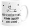 MoonWorks Kaffee-Tasse Nur Verrückte Hier, komm Einhorn wir gehen Spruch-Tasse einfarbig weiß 375 ml